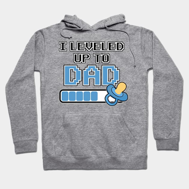 Leveled up to Dad Daddy Father Gift Birth Pregnant Hoodie by Kuehni